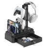 KDD Headphone Stand with Drawer - Rotatable Headset & Detachable