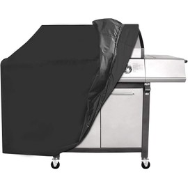 BBQ Cover-Grill Cover, Barbecue Cover Waterproof 420D Heavy Duty Oxford Fabric,BBQ Outdoor Gas Grill Cover Waterproof,Rip-Proof,Dust-proof Anti-UV for Weber, Brinkmann(145x61x117cm)