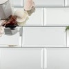 Lovdeco Mirror Subway Tile, Beveled Mirror Backsplash 3x6 Inch for