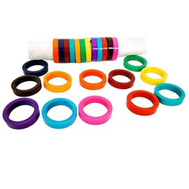 Worldexplorer Handmade Colorful Napkin Rings Resin Multicolor Assorted Colors Set With Napkin Rings - Artisan Crafted In India (Multicolor, Pack Of 12)