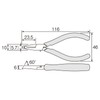 Hozan End Nipper for Cutting in Recessed Points Angled Blade