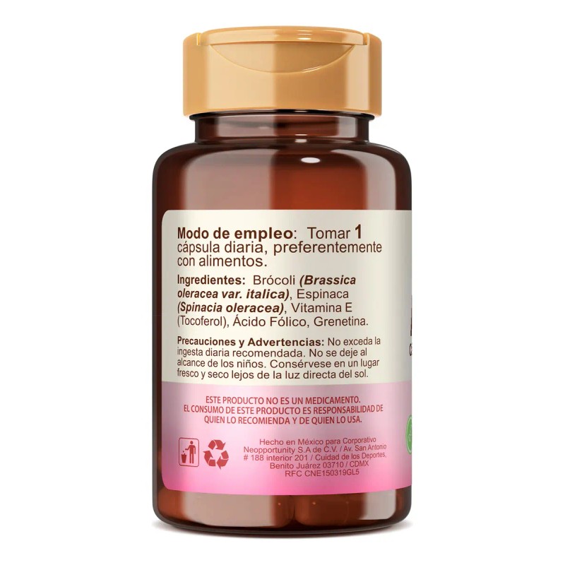 Acido Folico Vitamina 60c Tlali Beneficios Soporte Embarazo Preconcepción Contribuye