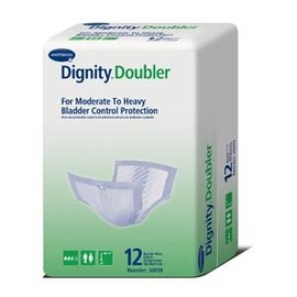 Hartmann 30058 Dignity Double Pad for Moderate to Heavy Protection, 13" Width, 24" Length, White (Pack of 72)