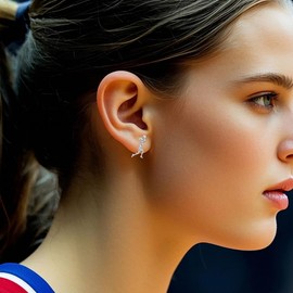 Basketball Stud Earrings for Girls Women,Basketball Gifts Jewelry,Girls's Basketball Accessories Valentine's Day/Christmas Jewelry Gifts