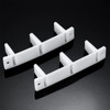 Jetec 15 Pieces Plastic Sliding Closet Door Guide Floor Bottom