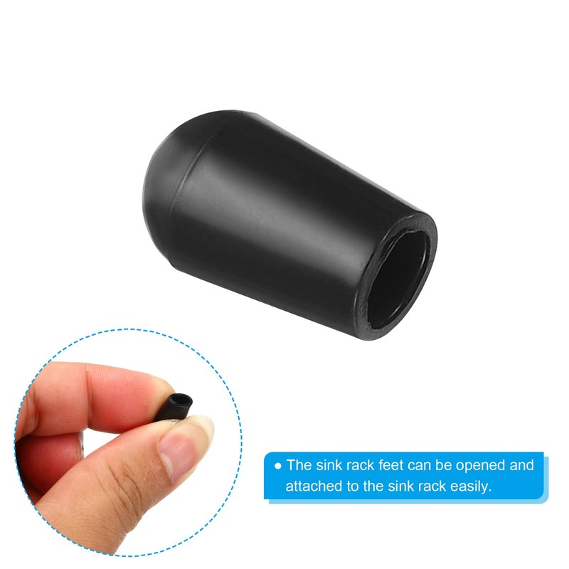 PATIKIL Kitchen Sink Rack Feet, 100 Pack 5mm ID x