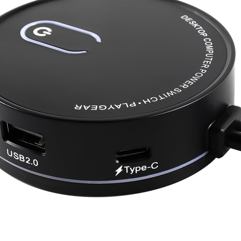 Gorise Computer Desktop External Switch PC Power Button with USB3.0