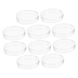 STOBOK 10 Pack Polycarbonate Autoclavable Lab Petri Dishes Culture Plates Agar Tissue Culture Dish for Science Experiments
