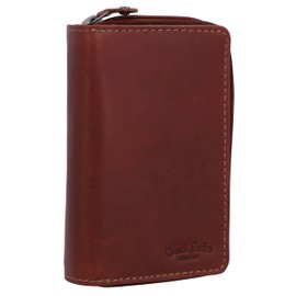 Gusti Leder studio Genuine Leather Purse Wallet Money Cash Notes Coin Pouch Credit Card Key Holder Pocket Unisex Dark Brown 2A61-22-5