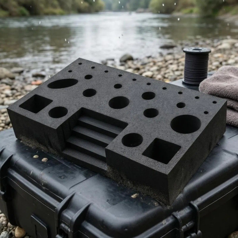 Fly Tying Tool Station Black Craft Storage