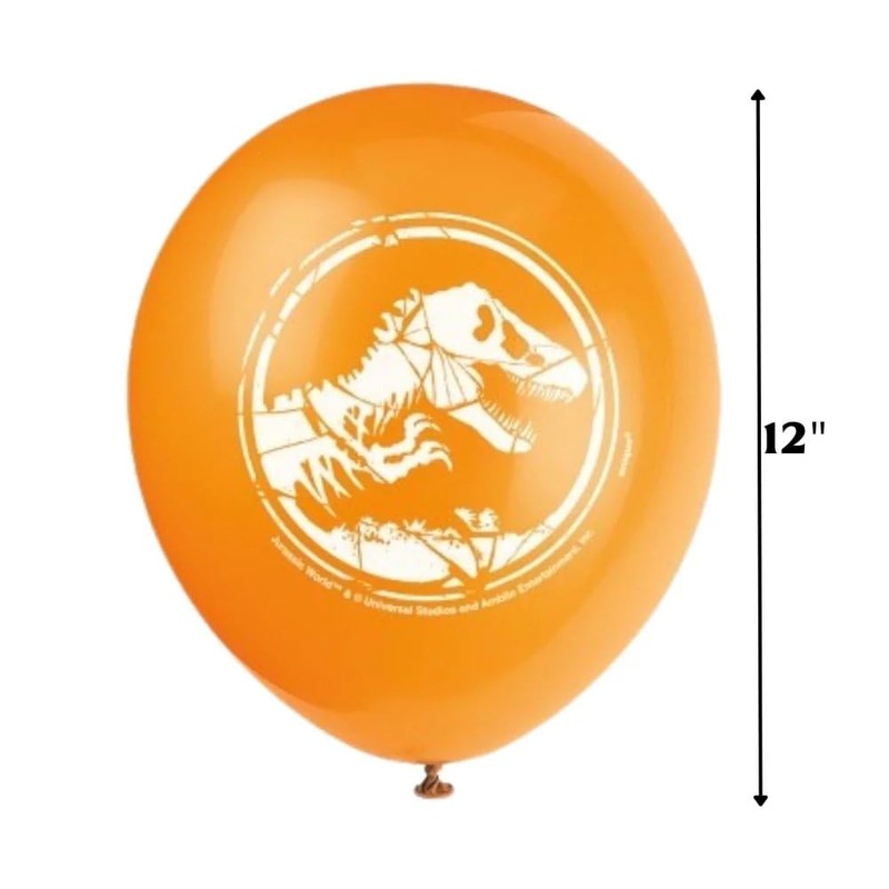 Jurassic World 2 Vibrant Latex Balloons - 12" (Pack of