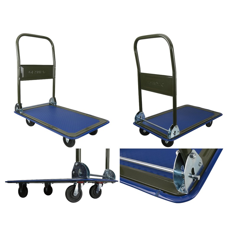 Olympia Tools 85-180 Folding & Rolling Flatbed Cart for Loading,