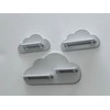 PsGreen Set of 3 Clouds Light Grey Suitable for Toniebox