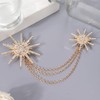 TMISHION Elegant Brooch with Pendant Chains,Brooch with Chain Diamond Shining