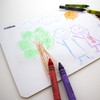 BAZIC Dry Erase Lap Board 9"x12" & Marker, Double Sided