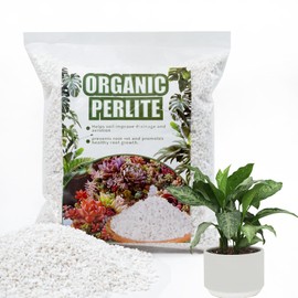 Perlite for Plants 4 Quarts, Horticultural Perlite Soil for Plants Potting Mix, Amendment for Plants Indoor&Outdoor, Enhanced Water Drainage and Ventilation, Promote Root Growth (3-6mm)