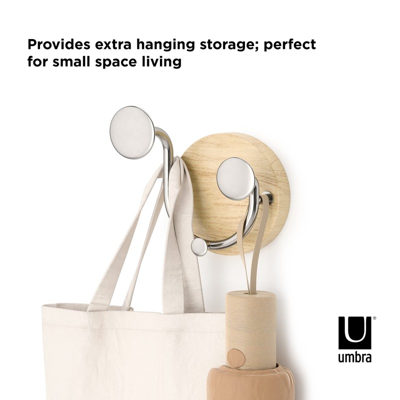 Umbra Melody Pallet Hook, Natural/Nickel