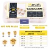 Mardatt 16Pcs 5 Sizes Brass NPT Plug Assortment Kit, 1/8"