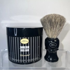 The Art of Shaving Unscented Shave Cream With Genuine Badger Brush
