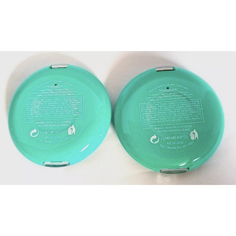 2 pk pcs Orlane Normalane Shine Control Pressed Powder Medium