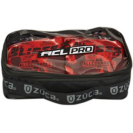 ZÜCA Cornhole ACL Pro Pouch - Cornhole Bag Utility Pouch - Fits 4 Cornhole Bean Bags - Durable Ballistic Nylon with Clear Vinyl Lining - Fit Handles of Cornhole Bag Carry Case