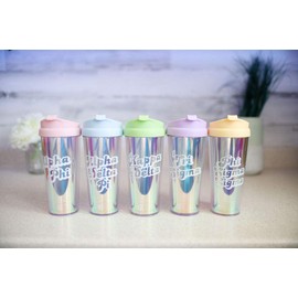 Gamma Phi Beta Retro Style Sorority Tumbler
