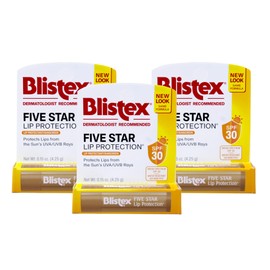 Blistex 5 Star Lip Protct Size .15oz, 3 pack