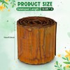 Tandefio 4 Pcs Rusted Corrugated Garden Edging 6 Inch x