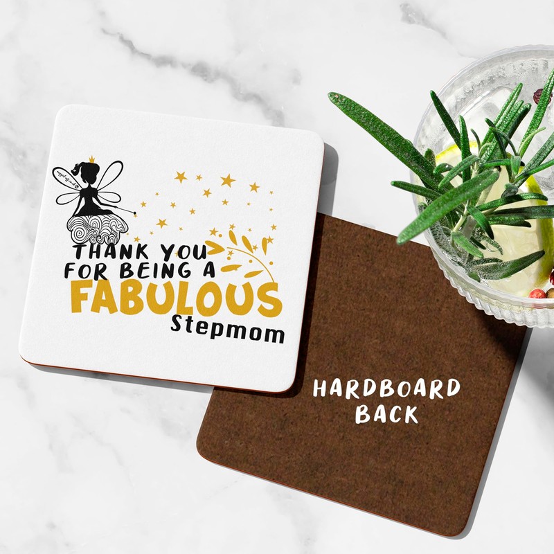 Fabulous Step-Mom Coaster Cute Stepmom Gifts