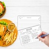 KTFNOMES 100 Count Recipe Cards, Recipe Cards 4x6 Rustic White,