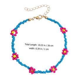 ABOOFAN 4sets Gold Bracelet Stack for Women Beaded Charms Bracelet for Women Elegant Anklet for Perfect for Special Occasions 8pcs*4