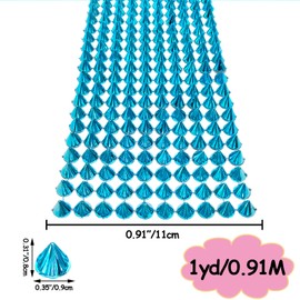 Yhsheen Estaca de 1 yarda para manualidades, malla de plástico, azul bebé, para Fiestas, Bodas y más ocasiones