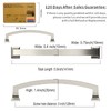 Amerdeco 20 Pack Brushed Satin Nickel 5 Inch(128mm) Hole Centers