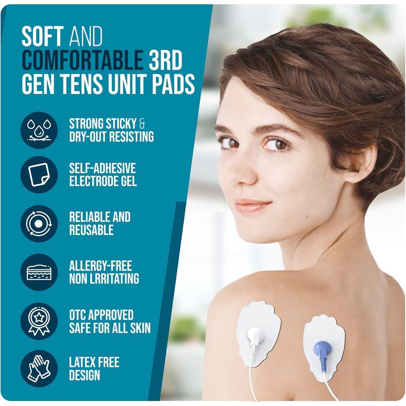 SM Electrodes TENS Unit Replacement Pads TENS Unit Pads Snap