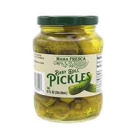 Mama Fresca Baby Dill Pickles 12 fl oz Jar (Pack of 6)