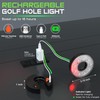 KINGTOP Rechargeable LED Golf Hole Light - Waterproof, Focused Illumination