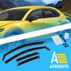 Extra Durable Window Deflectors in-Channel Window Visors Rain Guards Fit