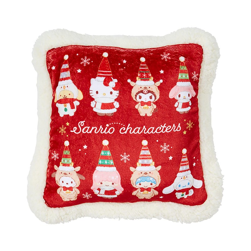 Sanrio 113204 Cushion Blanket (Christmas) Sanrio Characters Throw
