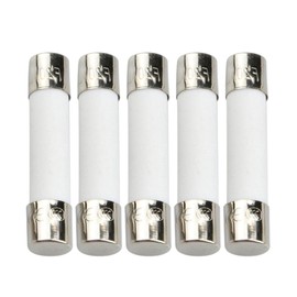 5 Pack Microwave Fuses - 20amp 250v Ceramic, Slow-Blow, 6x30mm- Universal Replacement for GE WB27X10388 and Whirlpool, Kenmore, KitchenAid, Jenn-Air, Amana and Magic Chef