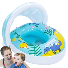 Baby Float - Baby Pool Float Toy,Inflatable Swim Raft Toy with Safety Seat for 1-5 Years Old Boys, Girls, Children, Toddler