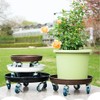 RIAMTGCX Rolling Plant Caddy Dolly with Wheels, 16" Heavy Duty