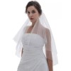 Venus Bridal LLC 2T 2 Tier Plain Cut Edge Veil