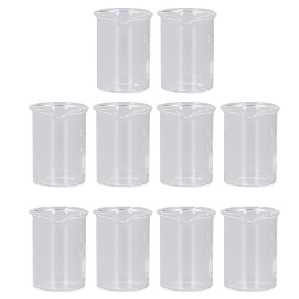 Vaso de Precipitados de 25 Ml, Vidrio de Borosilicato Multifuncional,