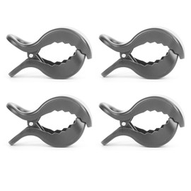Taicols Stroller Pegs to Hook Muslin Sun Shade to Canopy, 4 PCS Car Seat Nursing Cover Clip Mosquito Net Clips Pram Toy Holder Plastic Universal Clip Blanket Clamp Stroller Clips Buggy Accessory(Gray)