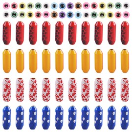 Fishing Spinner Lure Bodies DIY Fishing Sinker Weights Painted Brass Spinner Lure Body Fish Eye Beads Inline Spinnerbait Carolina Rigs Taxes Rigs Making Kit