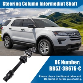 X AUTOHAUX Steering Column Intermediate Shaft for Ford Explorer 2011-2019 for Ford Flex 2013-2019 for Lincoln MKT 2013-2019 Lower Shaft Replaces BB5Z-3B676-C AA8Z-3B676-A BB5Z-3B676-A