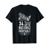 34 Years Of Being Inimitable 34th Birthday T-Shirt