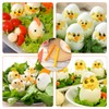 2pcs Fancy Cut Eggs Cutters, 2 Shapes Cooked Eggs Cutter
