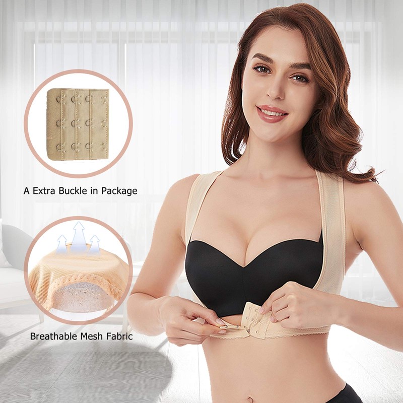 Posture Corrector for Women Chest Brace Up Back Brace Support
