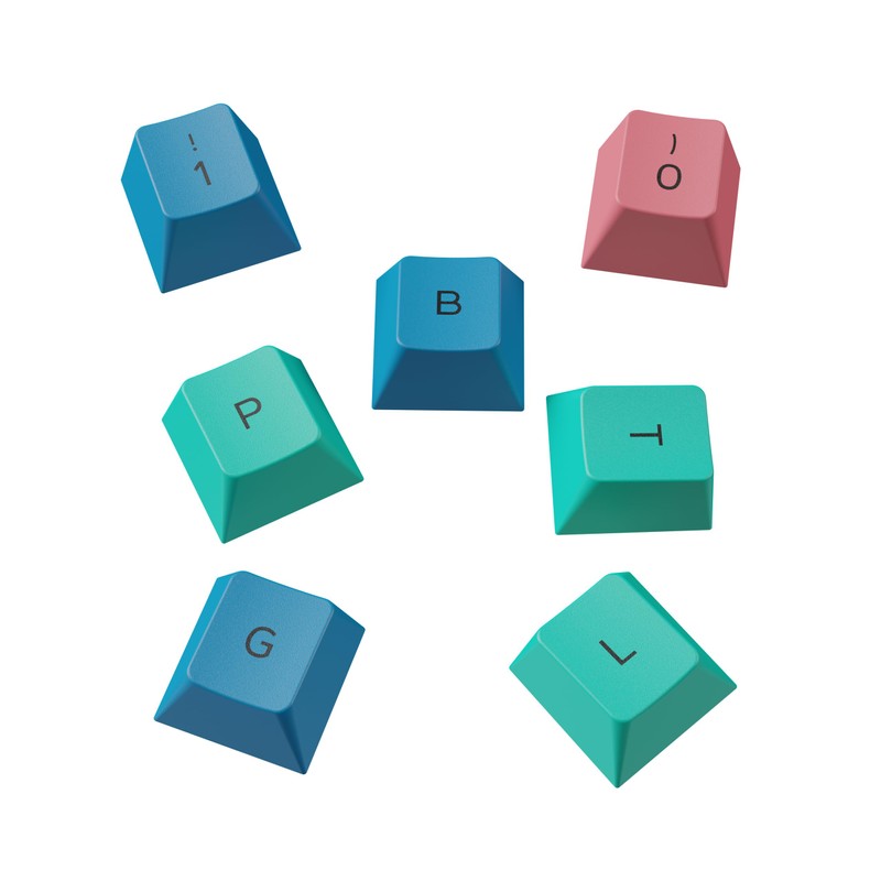 Glorious GPBT Dye Sublimated Keycaps (Pastel) - Thick PBT Plastic